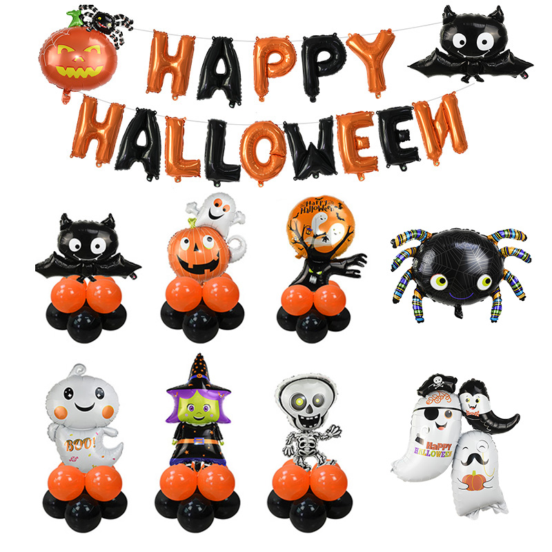 Happy Halloween Balloon Decoration Cartoon Foil Helium Balloons for Halloween Party Ornament Props Home Supplies
Happy Halloween Balloon Decoration Cartoon Foil Helium Balloons for Halloween Party Ornament Props Home Supplies