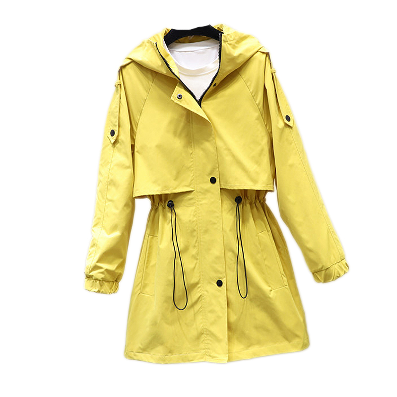 2020 New Spring Autumn Women Korean Casual Loose Drawstring Zipper Mid-Long Trench Coat Female Solid Plus Size Outerwear A833, White
2020 New Spring Autumn Women Korean Casual Loose Drawstring Zipper Mid-Long Trench Coat Female Solid Plus Size Outerwear A833, White