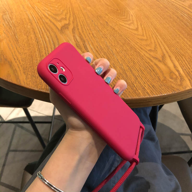 5134-69 durable silicone case for iphone11pro max with strap protective back cover, Wine red
5134-69 durable silicone case for iphone11pro max with strap protective back cover, Wine red