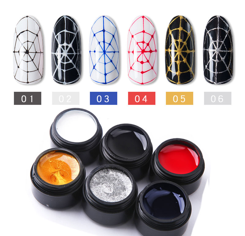 Nail Spider Gel liner Painting Creative Nail Art UV Gel Drawing Elasticity Point Line Soak Off Spider Varnish, 6 pcs spider gel
Nail Spider Gel liner Painting Creative Nail Art UV Gel Drawing Elasticity Point Line Soak Off Spider Varnish, 6 pcs spider gel
