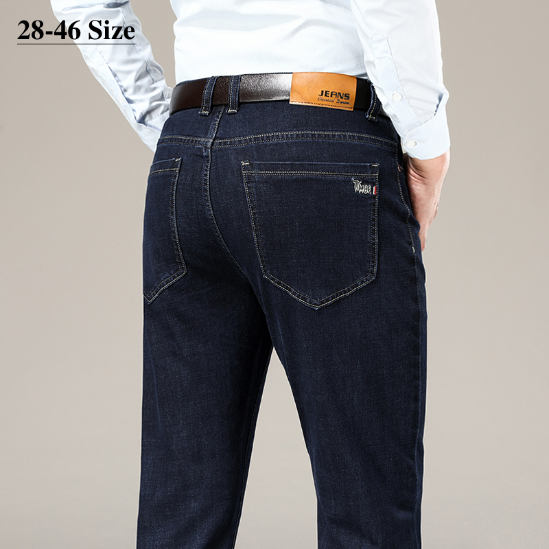 Plus Size 42 44 46 Brand Men's Business Casual Jeans Pants Fashion Classic Elastic Slim Fit Straight-leg Denim Trousers Male, Blue
Plus Size 42 44 46 Brand Men's Business Casual Jeans Pants Fashion Classic Elastic Slim Fit Straight-leg Denim Trousers Male, Blue