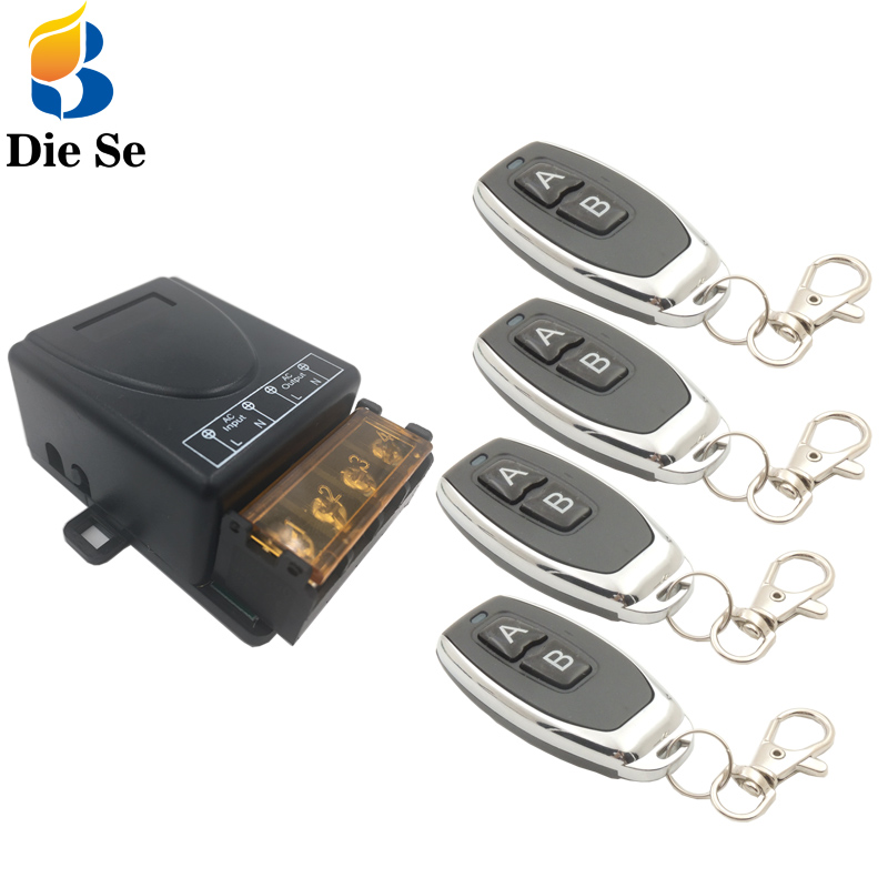 433MHz Universal Remote Control Switch AC 110V 220V 30A 1CH rf Relay Receiver and Transmitter for Electric appliance On/Off
433MHz Universal Remote Control Switch AC 110V 220V 30A 1CH rf Relay Receiver and Transmitter for Electric appliance On/Off