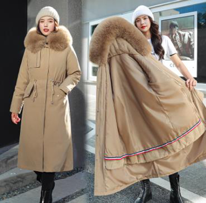 Wholesale fashion new style women's pie overcoming the detachable liner big fur collar mid-length cotton jacket, Black 3
Wholesale fashion new style women's pie overcoming the detachable liner big fur collar mid-length cotton jacket, Black 3