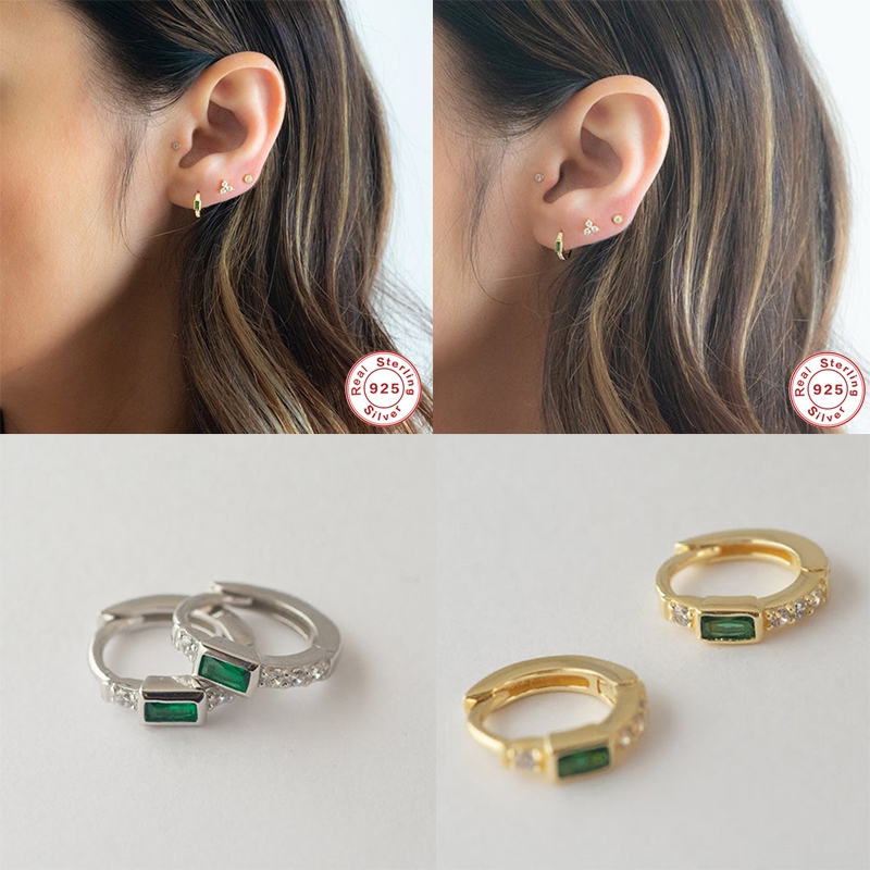 Genuine 925 Sterling Silver Earring Luxury Bling Green Ziron Fine Earrings Hoops For Women lovers' Girl Gift Pendientes Brincos
Genuine 925 Sterling Silver Earring Luxury Bling Green Ziron Fine Earrings Hoops For Women lovers' Girl Gift Pendientes Brincos