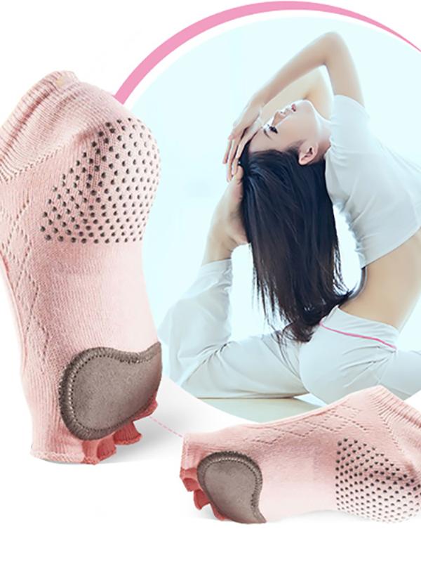 Women Cow Leather Silicone Non-slip Yoga Socks Cushioning Five Fingers Pilates Fitness Ballet Breathable Sports Socks Good Grip, White
Women Cow Leather Silicone Non-slip Yoga Socks Cushioning Five Fingers Pilates Fitness Ballet Breathable Sports Socks Good Grip, White