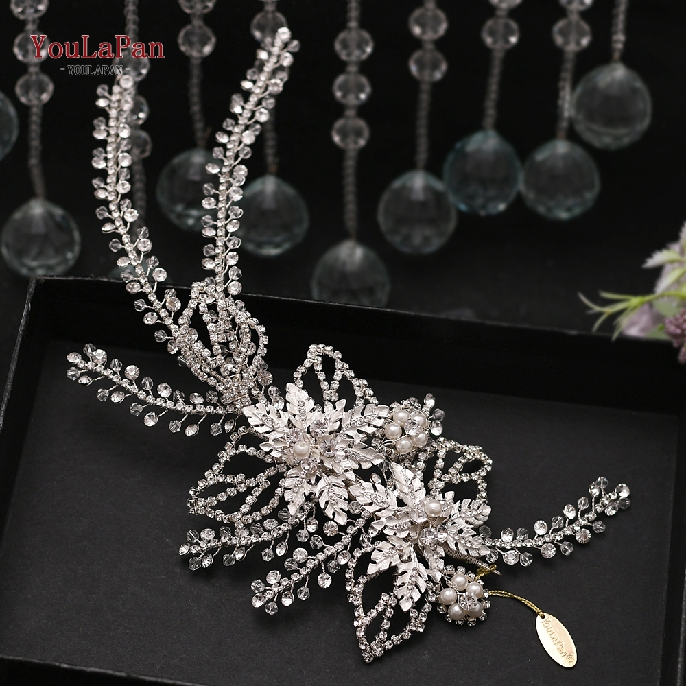YouLaPan HP254 Wedding Hair Accessories Handmade Rhinestone Crowns and Tiaras Pageant Crown Wedding Headband Bridal Headpieces Y200807