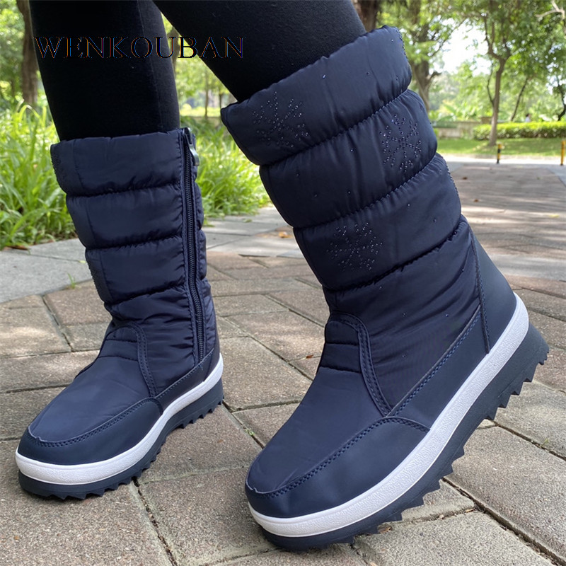 Women Snow Boots Platform Winter Shoes Thick Plush botas Waterproof Non-slip Boots Ladies Casual Mid Calf Fur Botas Mujer 2020, Gray
Women Snow Boots Platform Winter Shoes Thick Plush botas Waterproof Non-slip Boots Ladies Casual Mid Calf Fur Botas Mujer 2020, Gray