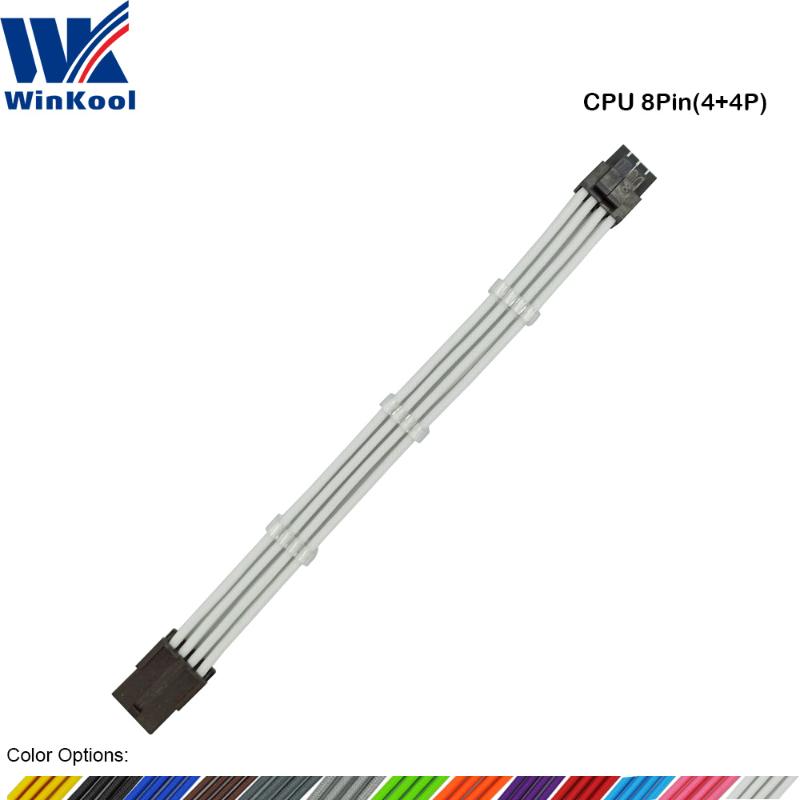 WinKool ATX EPS CPU 8PIN Female to Male 4+4Pin 18AWG PSU Sleeved Extension Power Cord / Cable with White Black Sleeving
WinKool ATX EPS CPU 8PIN Female to Male 4+4Pin 18AWG PSU Sleeved Extension Power Cord / Cable with White Black Sleeving