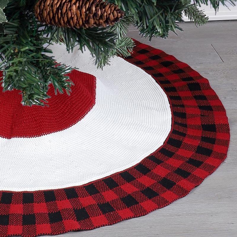 Big Round Knit Christmas Tree Skirt Checked Stocking Holiday Christmas Tree Home Party Festive New Year Supplies
Big Round Knit Christmas Tree Skirt Checked Stocking Holiday Christmas Tree Home Party Festive New Year Supplies
