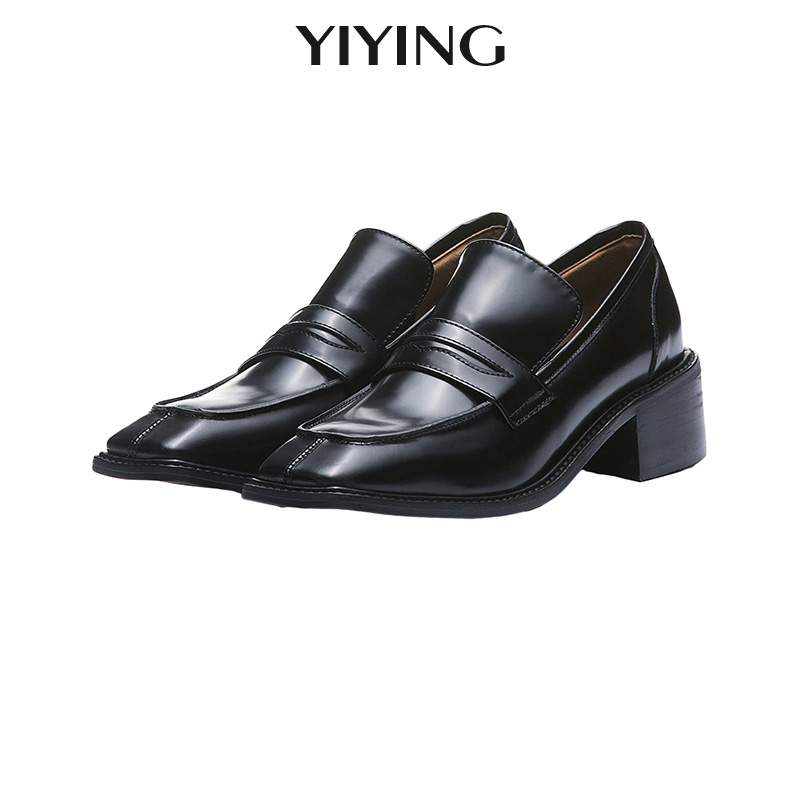 2020 New Thick Heel Small Leather Shoes Fashion Square Toe Shallow Mouth Shoes Oxfords Formal Work Platform Retro Loafers, Black round toe
2020 New Thick Heel Small Leather Shoes Fashion Square Toe Shallow Mouth Shoes Oxfords Formal Work Platform Retro Loafers, Black round toe