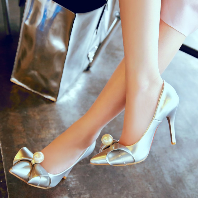 Big Size Ladies high heels women shoes woman pumps Metal decoration High-heeled single shoes, White
Big Size Ladies high heels women shoes woman pumps Metal decoration High-heeled single shoes, White