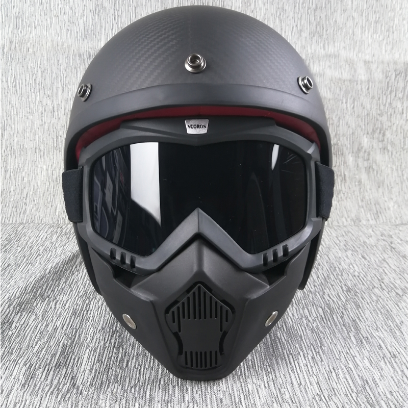 VCOROS Half face motorcycle helmet carbon fiber Shell high grade vintage retro helmets ECE DOT Motorcycle Helmets, Glass black
VCOROS Half face motorcycle helmet carbon fiber Shell high grade vintage retro helmets ECE DOT Motorcycle Helmets, Glass black
