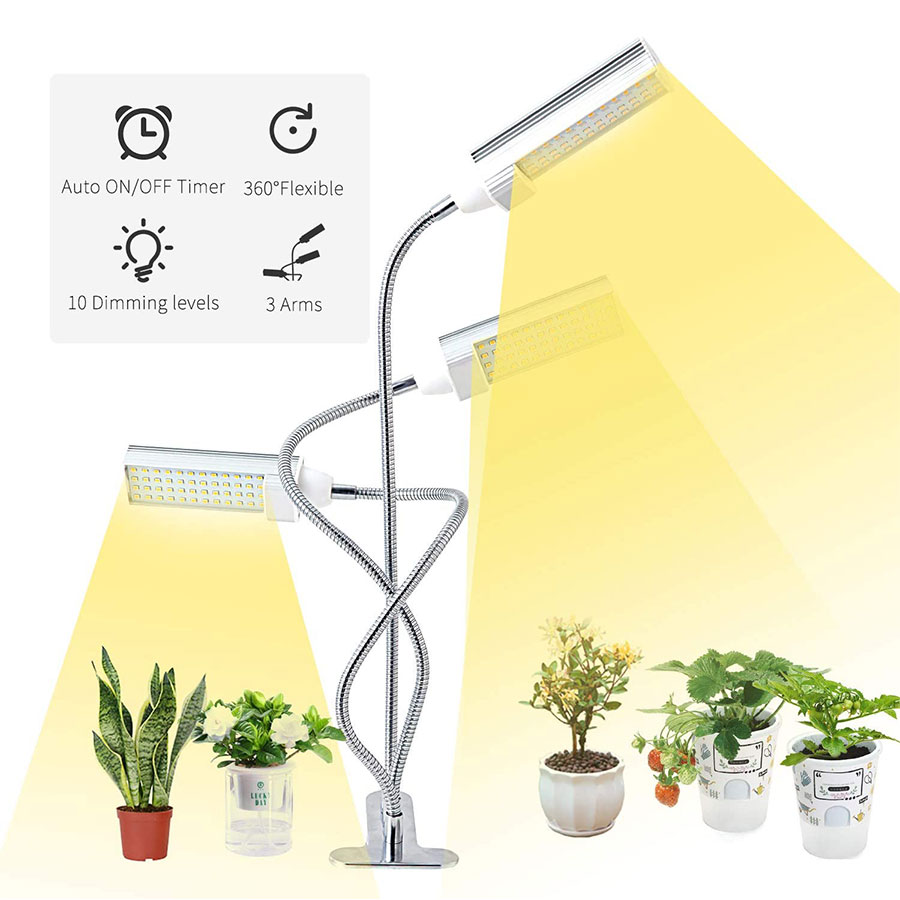 Newest 15000Lux Led Grow Light Bulb for Indoor Plants, Super Bright Sunlike Full Spectrum Grow Lamp White, Gooseneck Desk Plant Light
Newest 15000Lux Led Grow Light Bulb for Indoor Plants, Super Bright Sunlike Full Spectrum Grow Lamp White, Gooseneck Desk Plant Light