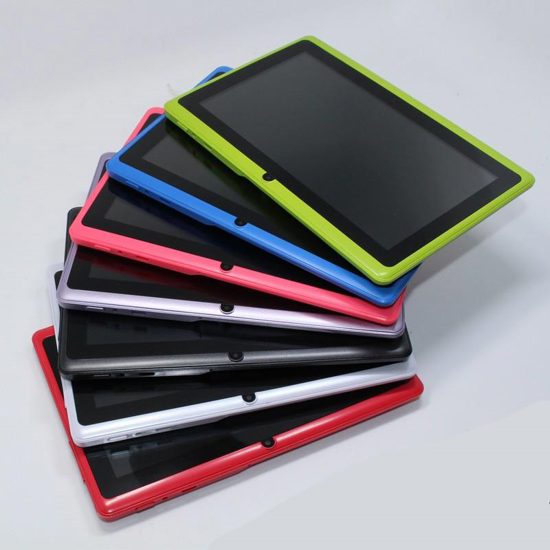 

7 inch 8GB ROM A33 Quad Core Tablet PC Q8 Allwinner Android 4.4 Capacitive 1.5GHz 512MB RAM WIFI Bluetooth Dual Camera Flashlight Q88, Mixed color