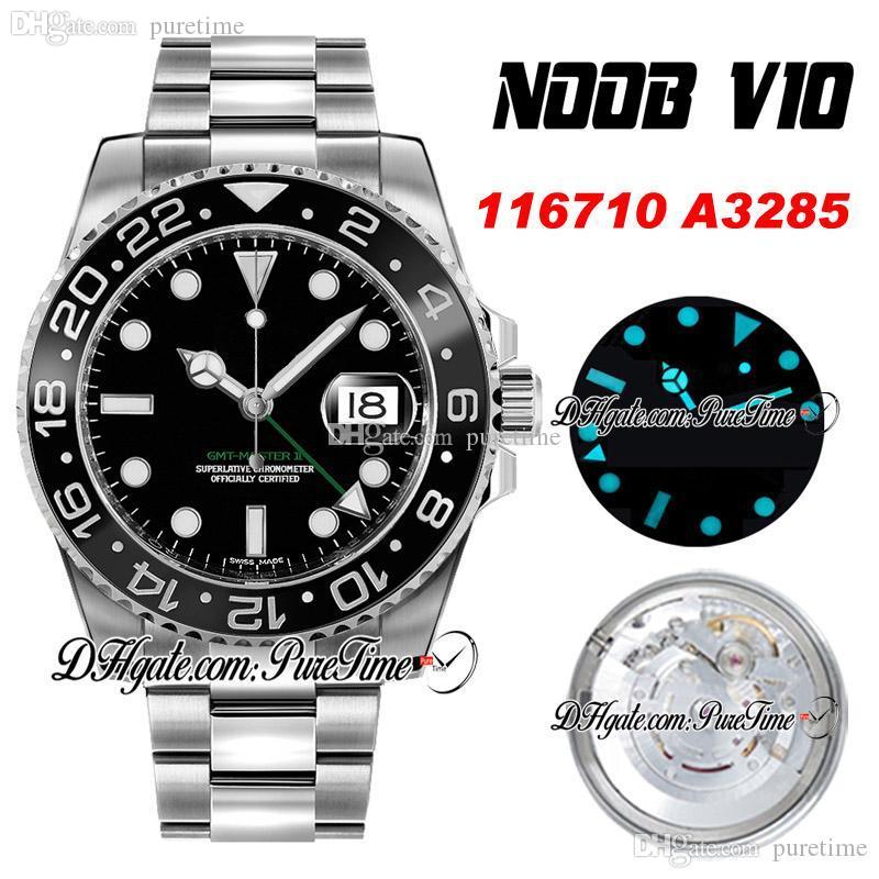 2020 N V10 GMT A3285 Automatic Black Ceramics Bezel Dial Green Hands Mens Watch Best Edition 904L Steel Oyter Bracelet Watches Puretime 6, Tag (label)
2020 N V10 GMT A3285 Automatic Black Ceramics Bezel Dial Green Hands Mens Watch Best Edition 904L Steel Oyter Bracelet Watches Puretime 6, Tag (label)