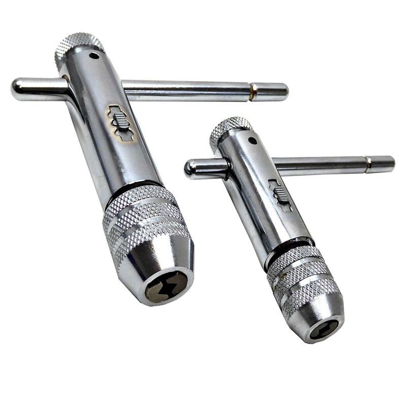 SHGO HOT-Ratchet Tap Wrench 2pc Set Reversible Tap and Die M3 - M8 M5 - M12 T Bar
SHGO HOT-Ratchet Tap Wrench 2pc Set Reversible Tap and Die M3 - M8 M5 - M12 T Bar