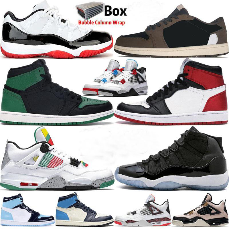 With Box Jumpman 1 Obsidian UNC 1s High Travis 4 Black Cat 4s Men Basketball Shoes Low Bred 11 Concord 11s Women Mens Sports Sneakers, Military blue
With Box Jumpman 1 Obsidian UNC 1s High Travis 4 Black Cat 4s Men Basketball Shoes Low Bred 11 Concord 11s Women Mens Sports Sneakers, Military blue
