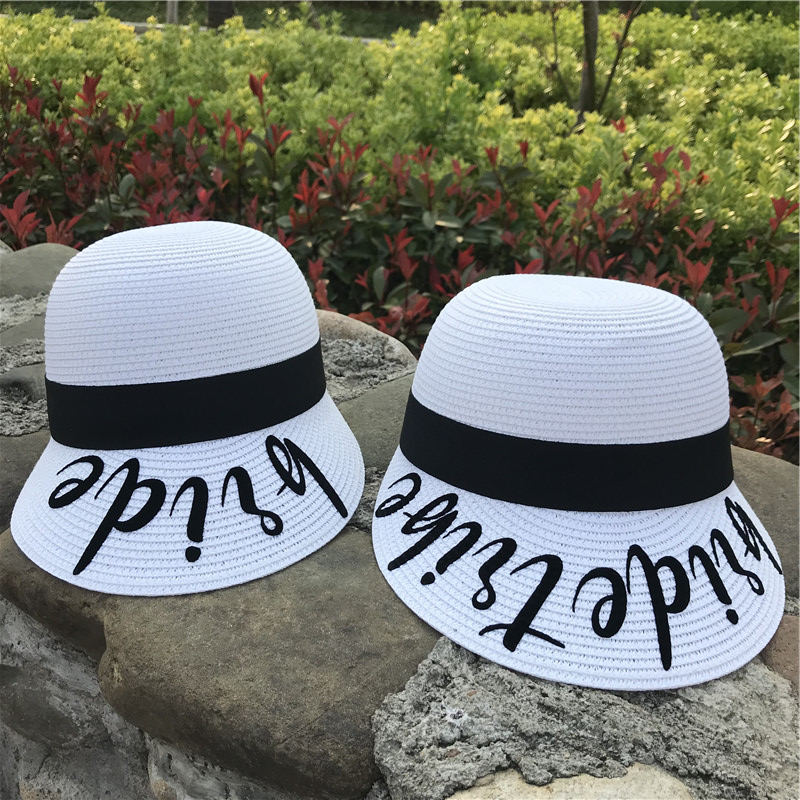 WZCX Thermal Transfer Bride Text Solid Color Equestrian Hat Summer Fashion New Letter Sun Protection Straw Hat Beach Cap
WZCX Thermal Transfer Bride Text Solid Color Equestrian Hat Summer Fashion New Letter Sun Protection Straw Hat Beach Cap