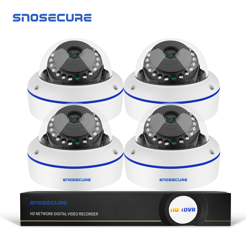 SNOSECURE H.265 4CH 5MP POE Security Camera System Kit Audio Record IP Camera IR Dome CCTV Video Surveillance NVR Set
SNOSECURE H.265 4CH 5MP POE Security Camera System Kit Audio Record IP Camera IR Dome CCTV Video Surveillance NVR Set