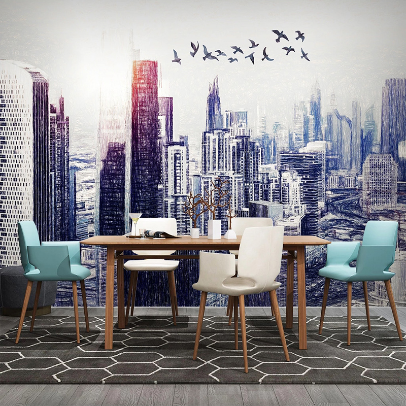 Custom 3D Photo Wallpaper Hand Painted City Building Nordic Mural Modern Bedroom Study Living Room Sofa Wall Papers Home Decor, As pic
Custom 3D Photo Wallpaper Hand Painted City Building Nordic Mural Modern Bedroom Study Living Room Sofa Wall Papers Home Decor, As pic
