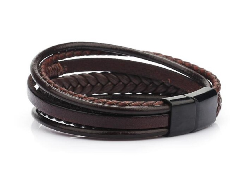 Mens bracelets luxury designer jewelry mens gold bracelets handmade leather bracelet Magnet buckle bangle whole jewelry