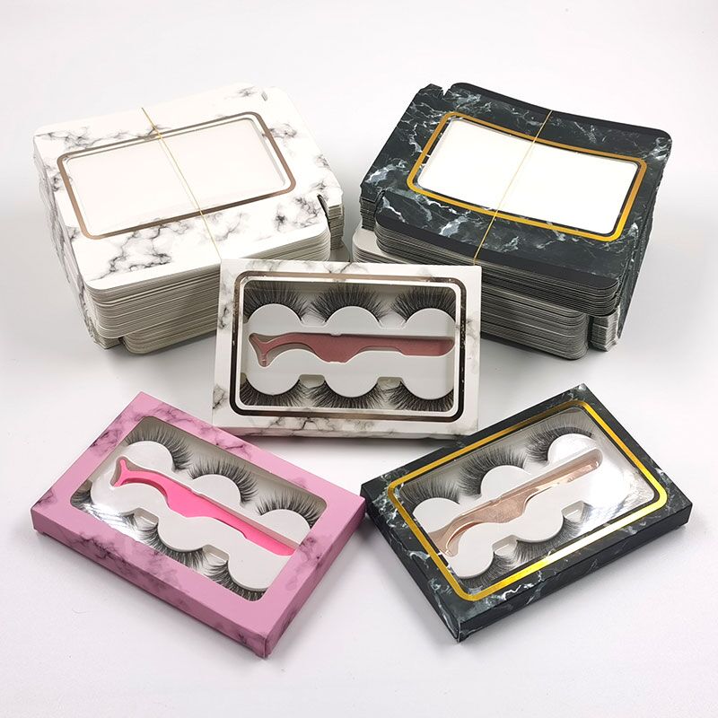 NEW 3pairs empty lashes box 100pcs/lot pink marble soft paper for 10mm-25mm eyelashes packaging
NEW 3pairs empty lashes box 100pcs/lot pink marble soft paper for 10mm-25mm eyelashes packaging