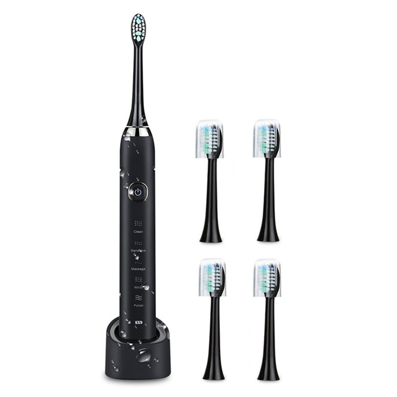 Electric Toothbrush Sarmocare S100 5 models with 4 brush heads Wireless rechargeable IPX7 Waterproof with Portable Travel case
Electric Toothbrush Sarmocare S100 5 models with 4 brush heads Wireless rechargeable IPX7 Waterproof with Portable Travel case