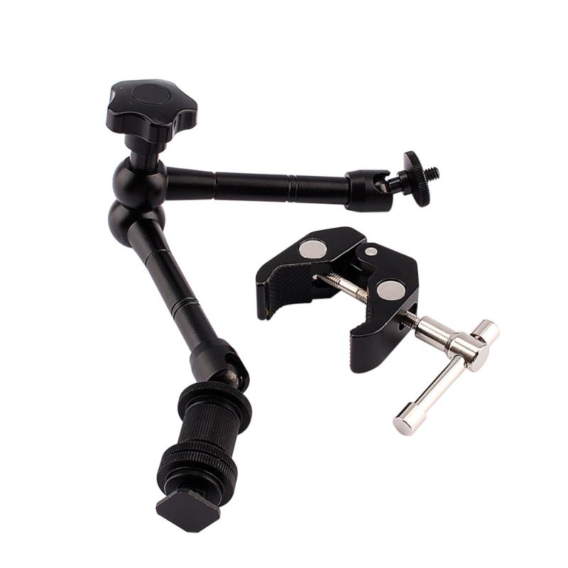 Fomito 11 inch hot shoe articulating photography camera monitor magic arm clamp mount stainless steel DSLR RIG Light movie kit
Fomito 11 inch hot shoe articulating photography camera monitor magic arm clamp mount stainless steel DSLR RIG Light movie kit