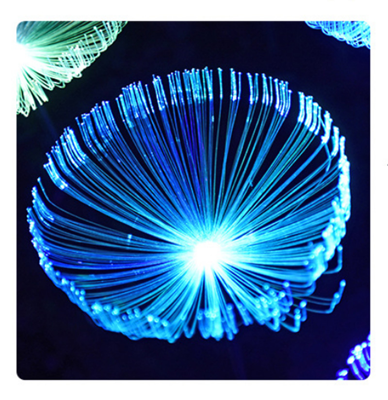Lawn lamp Outdoor LED Jellyfish Fiber Optic Colorful Solar Lights Restaurant Home garden Decor Wedding Party Waterproof IP65 10pcs