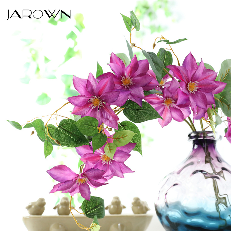 JAROWN Artificial Flower High-grade 3 Head Clematis Plant Fake Flower DIY Wedding Decor Home Garden Decoration Lianas Plant, White
JAROWN Artificial Flower High-grade 3 Head Clematis Plant Fake Flower DIY Wedding Decor Home Garden Decoration Lianas Plant, White