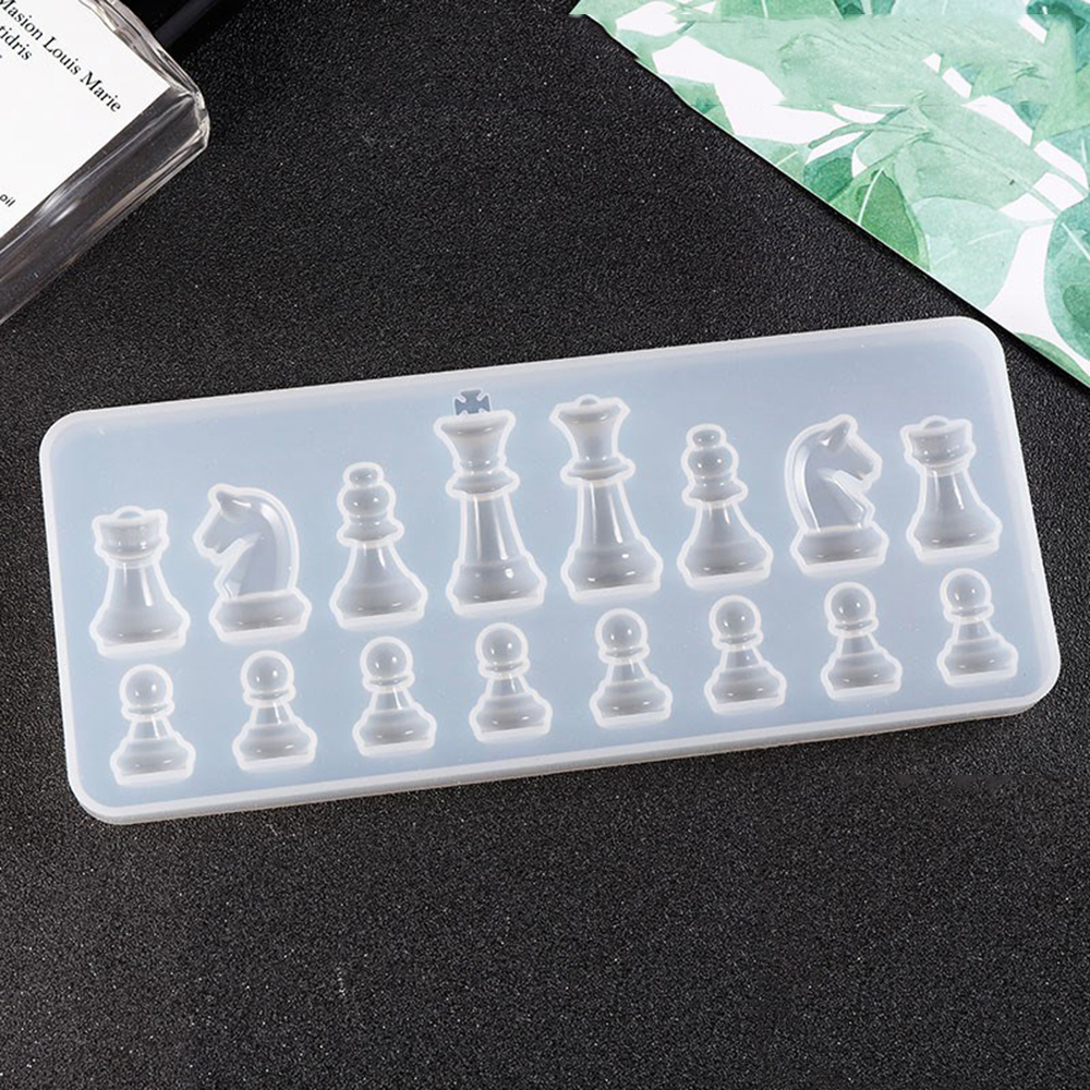Silicone Mold For Resin International Chess Shape Silicone uv Resin DIY Clay Epoxy Resin Pendant Molds For Jewelry3283663