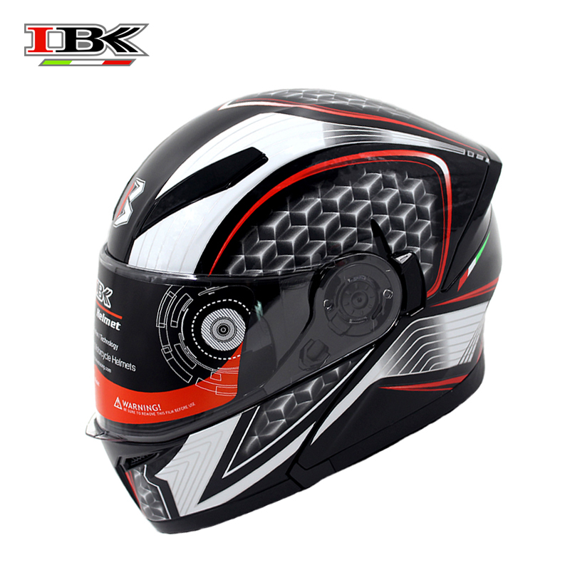 IBK Full Face Racing Helmet Motorbike Electric Bicycle Men/Women Anti-UV Flip-up Double Lens with sun visor IBK-965, Black grey
IBK Full Face Racing Helmet Motorbike Electric Bicycle Men/Women Anti-UV Flip-up Double Lens with sun visor IBK-965, Black grey