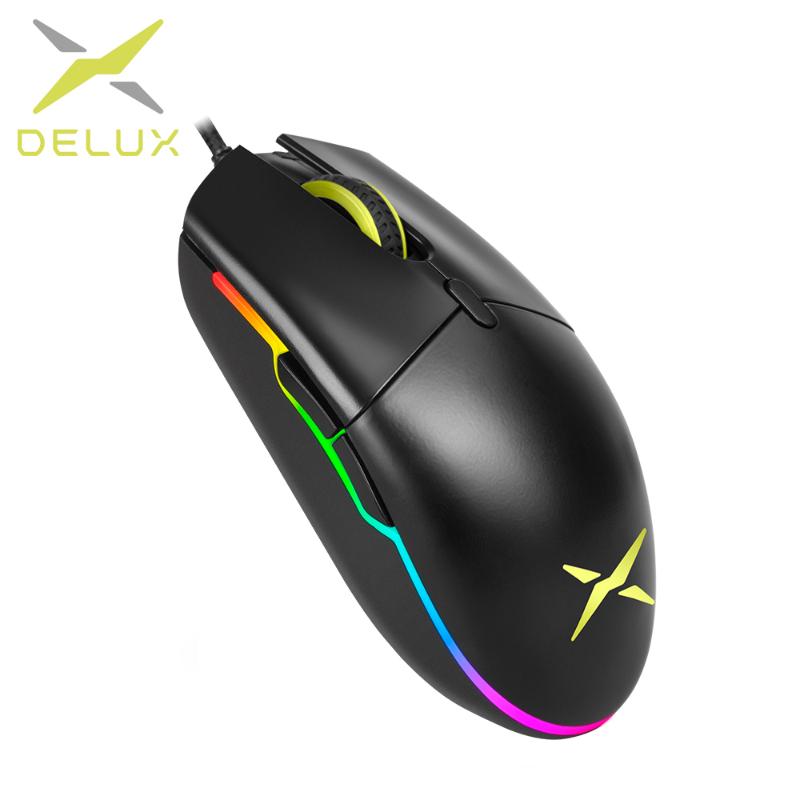 Delux M630 PMW3325 Sensor Wired Optical Gaming Mouse 6 Programmable Buttons Mice With RGB light for E-sports Gamer for PC Laptop
Delux M630 PMW3325 Sensor Wired Optical Gaming Mouse 6 Programmable Buttons Mice With RGB light for E-sports Gamer for PC Laptop
