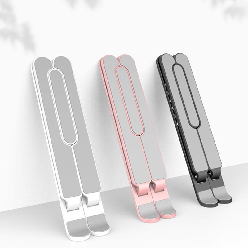 Aluminum Alloy Laptop Holder Folding Notebook Holder For macbook Lenovo HP Adjustable Height Computer Cooling Bracket