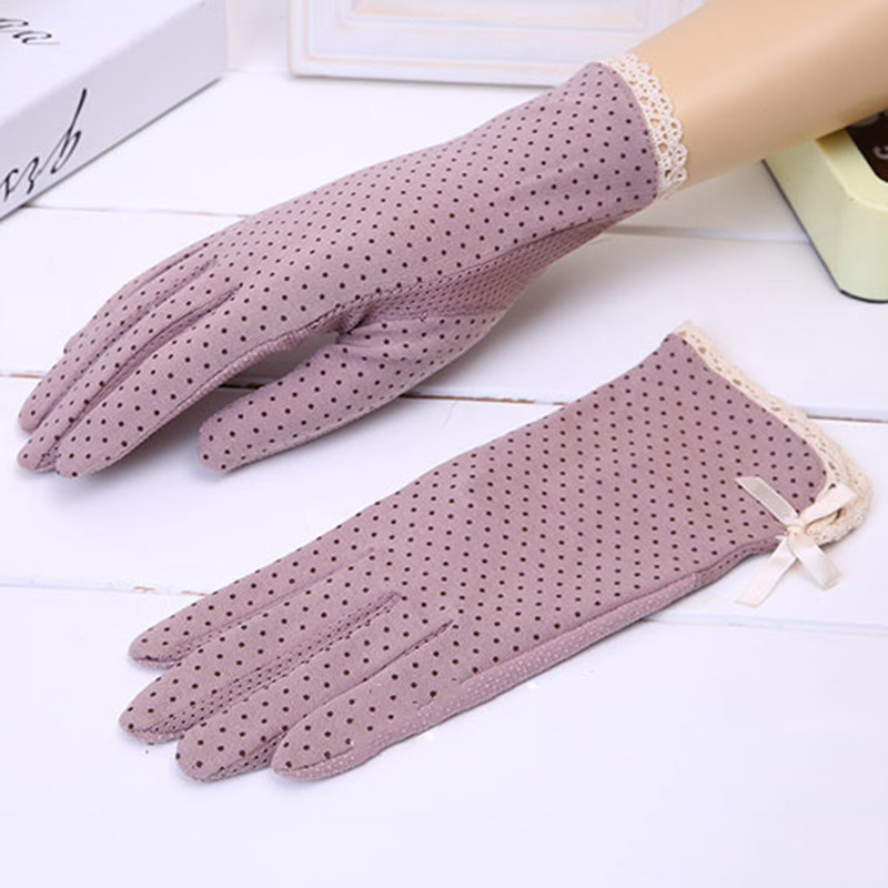 YRRETY Women Lace Sunscreen Gloves Spring Autumn Dots Stretch Anti Uv Slip Resistant Driving Glove Breathable Bow Lace Guantes
YRRETY Women Lace Sunscreen Gloves Spring Autumn Dots Stretch Anti Uv Slip Resistant Driving Glove Breathable Bow Lace Guantes