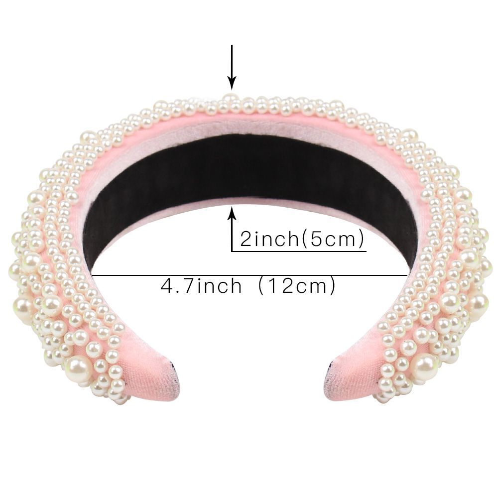 CN Baroque Rhinestone Pearl Headbands Elegant Ladies Crystal Diamond Hairbands For Women Girls Jeweled Headwear Hair Accessories LJ200903
