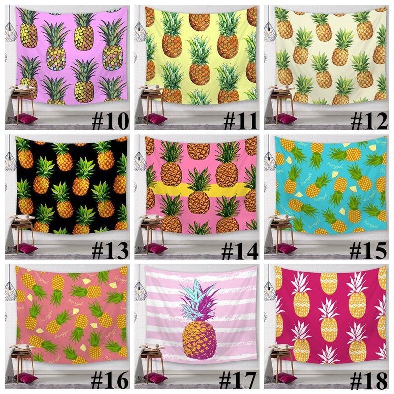 25 Styles Pineapple Series Wall Tapestries Digital Printed Beach Towels Bath Towel Home Decor Tablecloth Outdoor Pads Beach Towel