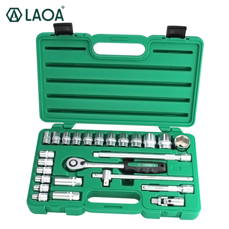 LAOA 52PCS Car Repair Tool Set Socket Wrench Set Ratchet Wrench Tools Kit Vehicle Automobile Maintenance Box Ship from Poland
LAOA 52PCS Car Repair Tool Set Socket Wrench Set Ratchet Wrench Tools Kit Vehicle Automobile Maintenance Box Ship from Poland