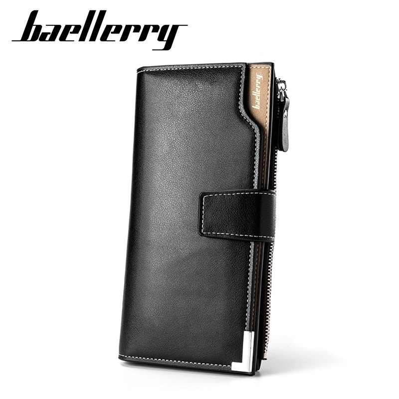 Baellerry Brand Men Wallets Long Style High Quality Card Holder Male Purse Zipper Large Capacity PU Leather Wallet For Men, Black
Baellerry Brand Men Wallets Long Style High Quality Card Holder Male Purse Zipper Large Capacity PU Leather Wallet For Men, Black