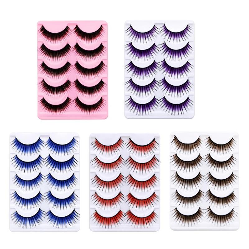 5Pairs Colorful Long Thick Fake Eye Lash Makeup Stage Party Eyelash Extension Mink Lashes Fluffy False Eyelashes Natural Eyelash
5Pairs Colorful Long Thick Fake Eye Lash Makeup Stage Party Eyelash Extension Mink Lashes Fluffy False Eyelashes Natural Eyelash