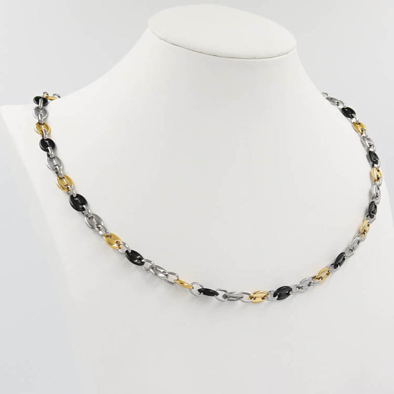 1 Very Cool For Men High Quality 316L Stainless Steel 10.5MM Byzantine Gold Black Color Necklace Mens Chain Wholesale Jewelry
1 Very Cool For Men High Quality 316L Stainless Steel 10.5MM Byzantine Gold Black Color Necklace Mens Chain Wholesale Jewelry