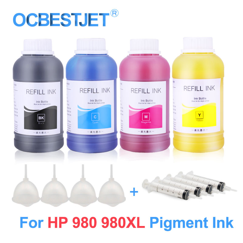 4x250ml Thrid Party Pigment Ink Bottle For Officejet X555dn X555xh X585f X585dn X585z Pigment Ink For 980 980XL 980
4x250ml Thrid Party Pigment Ink Bottle For Officejet X555dn X555xh X585f X585dn X585z Pigment Ink For 980 980XL 980