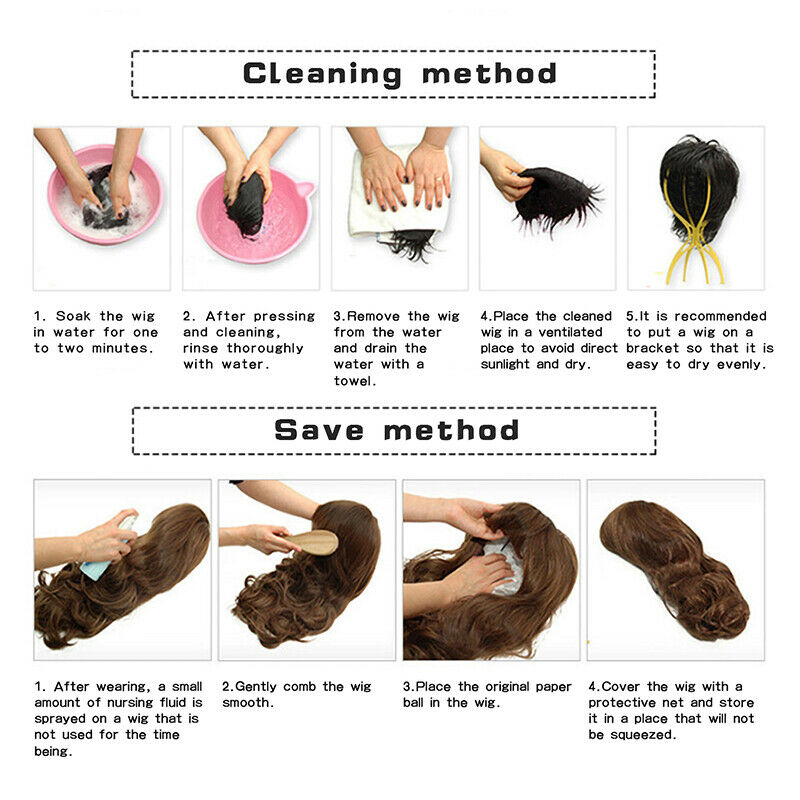 Women Natural Short Resistant Synthetic Hair Full Wig With Bangs Cosplay Party