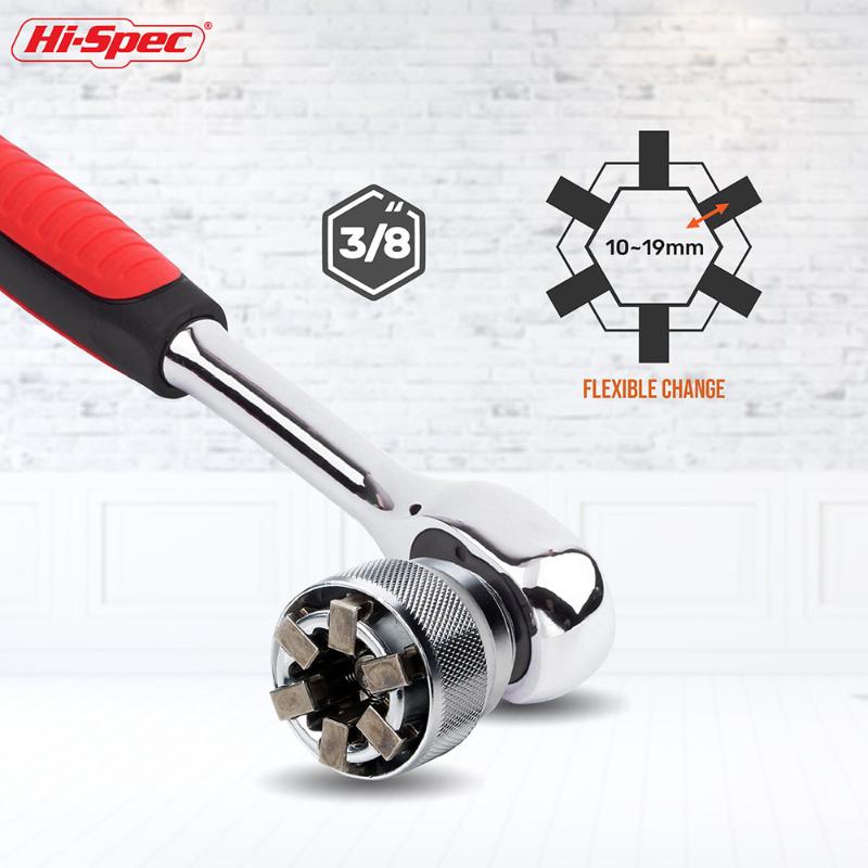 Hi-spec 3/8 10-19mm Adjustable Socket, Universal Drive Magic Socket Sleeve,Torque Ratchet Socket Adapter, Car Spanner Multitool
Hi-spec 3/8 10-19mm Adjustable Socket, Universal Drive Magic Socket Sleeve,Torque Ratchet Socket Adapter, Car Spanner Multitool