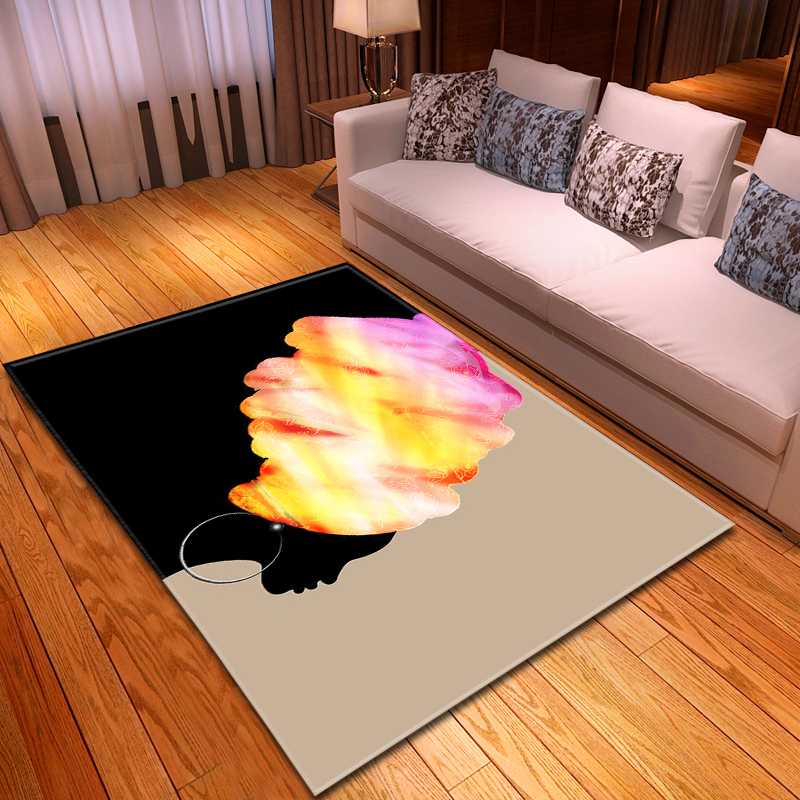 Sand painting African Girl Portrait Area Rug Home Decor Shoebox Mat Balcony Bedside Rug 3D Living Room Decor Carpet, No-3
Sand painting African Girl Portrait Area Rug Home Decor Shoebox Mat Balcony Bedside Rug 3D Living Room Decor Carpet, No-3