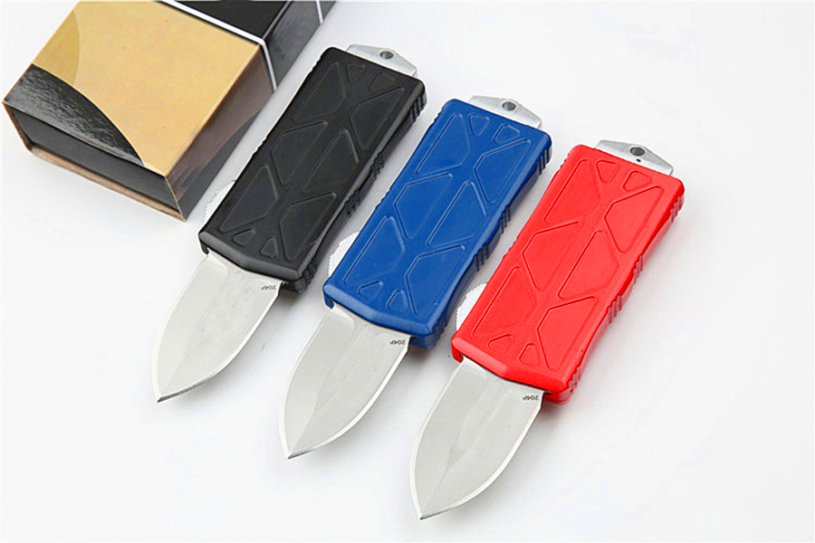 High Quality Double Auto Alloy Tactical Knife 440C Edge Zn-alu Spear Point Satin Blade Knives Box Handle EDC Small With Retail Mini Xdlui 
High Quality Double Auto Alloy Tactical Knife 440C Edge Zn-alu Spear Point Satin Blade Knives Box Handle EDC Small With Retail Mini Xdlui