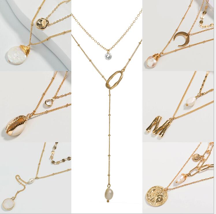 Hot selling natural shell fashion versatile multi-layer necklace freshwater pearl jewelry women's accessories
Hot selling natural shell fashion versatile multi-layer necklace freshwater pearl jewelry women's accessories