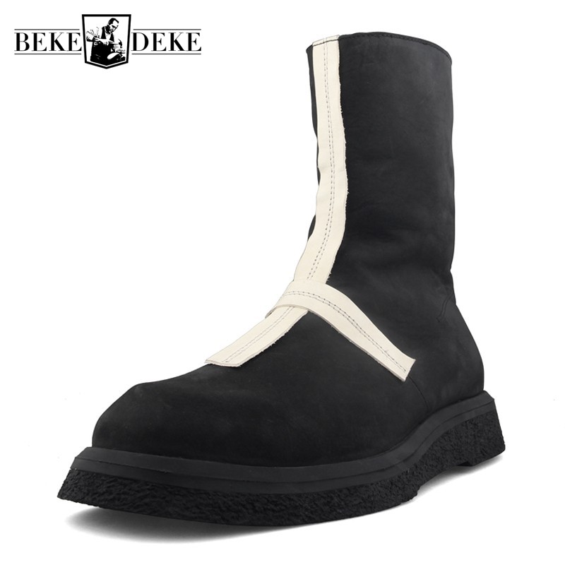 British Style Boots Men 100% Real Leather Black Platform Sneakers Vintage Gothic Winter High-Top Ankle Shoes 39-44
British Style Boots Men 100% Real Leather Black Platform Sneakers Vintage Gothic Winter High-Top Ankle Shoes 39-44