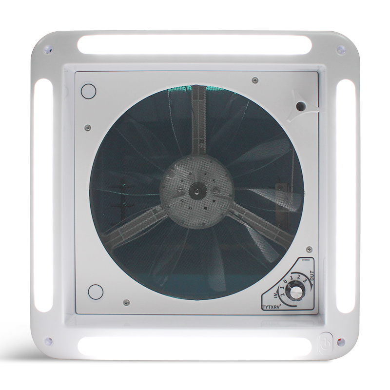 TYTXRV 14'' RV Roof Vent with LED Light, Manual three Speed 12 Volt RV Vent Fan, Smoke Dome Cover
TYTXRV 14'' RV Roof Vent with LED Light, Manual three Speed 12 Volt RV Vent Fan, Smoke Dome Cover