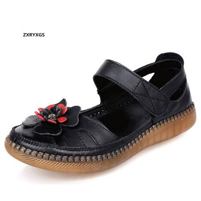 2020 New Round Head Hollow Summer Sandals Classic Flowers Genuin Leather Sandals Flat Soft Bottom Beach Shoes Women Sandal Shoes, Black
2020 New Round Head Hollow Summer Sandals Classic Flowers Genuin Leather Sandals Flat Soft Bottom Beach Shoes Women Sandal Shoes, Black